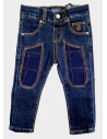 Jeckerson Abbigliamento Pantaloni Casual Jeans Blu Bimbo Cotone