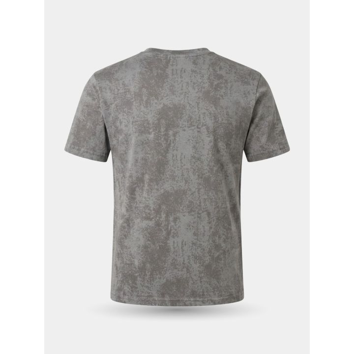 Retro liscio della t-shirt DS2 grigia effetto acid wash