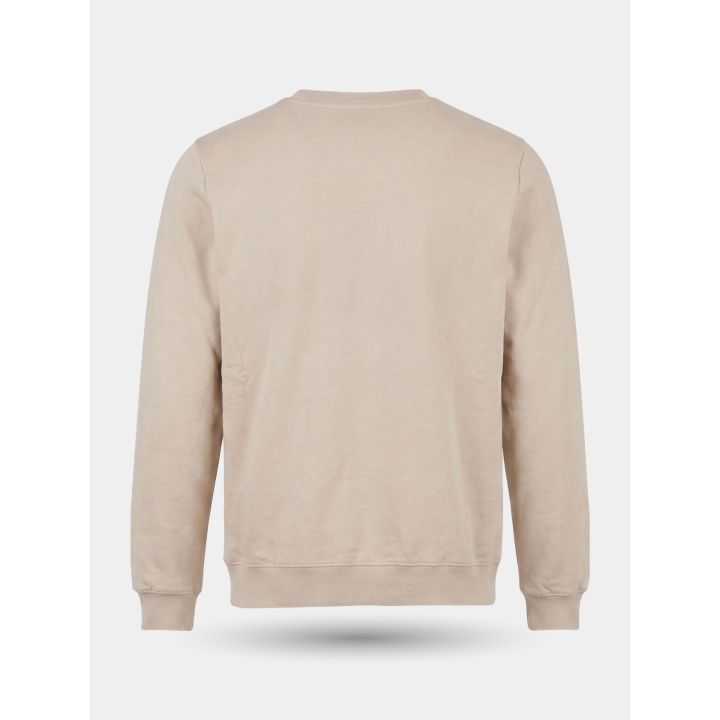 Retro liscio della felpa girocollo DS2 beige