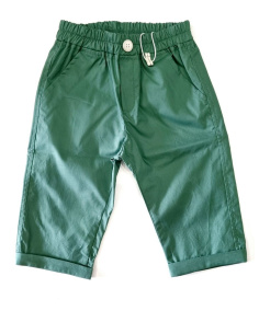 Aletta Abbigliamento Pantaloni Casual Pantaloni Verde Bimbo Cotone