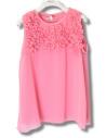 Aletta Abbigliamento Maglieria Elegante Blusa Rosa Bambine e ragazze Viscosa