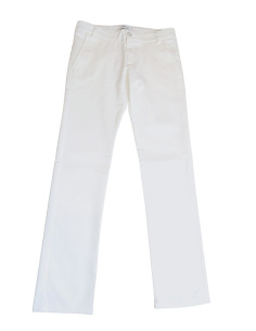 Aletta Abbigliamento Pantaloni Elegante Pantaloni Bianco Bambini e ragazzi Cotone