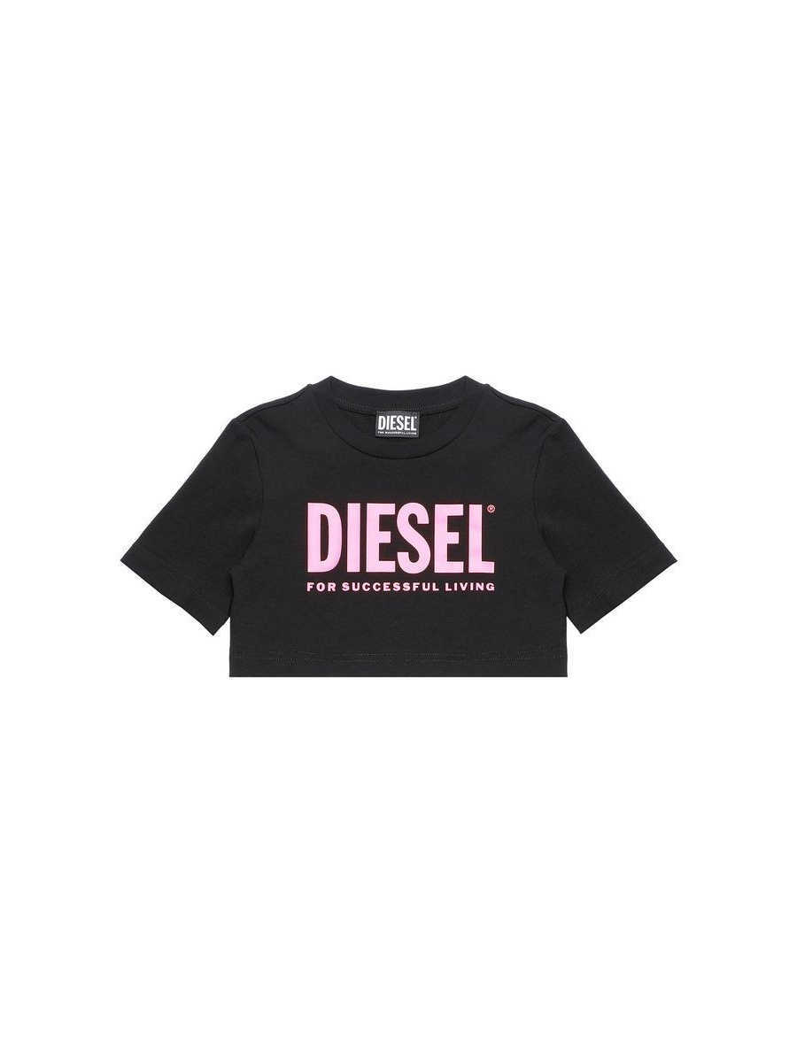 Diesel Abbigliamento T-Shirt e Polo Casual T-shirt Nero Bambine e ragazze Cotone