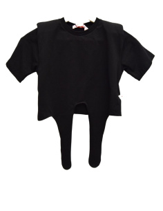 Kontatto Abbigliamento T-Shirt e Polo Casual T-shirt Nero Bambine e ragazze Cotone