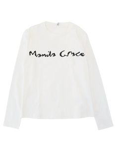 Manila grace Abbigliamento T-Shirt e Polo Casual T-shirt Bianco Bambine e ragazze Cotone