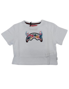 Sprayground Abbigliamento T-Shirt e Polo Casual T-shirt Bianco Bambine e ragazze Cotone
