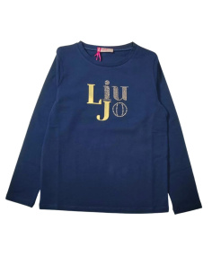 Liu jo Abbigliamento Maglieria Casual T-shirt Blu Bambine e ragazze Cotone
