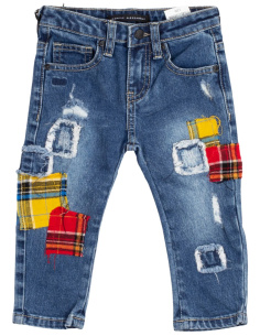 Daniele Alessandrini Abbigliamento Pantaloni Casual Jeans Multicolore Unisex bambino Cotone
