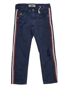El Charro Abbigliamento Pantaloni Casual Jeans Blu Unisex Cotone