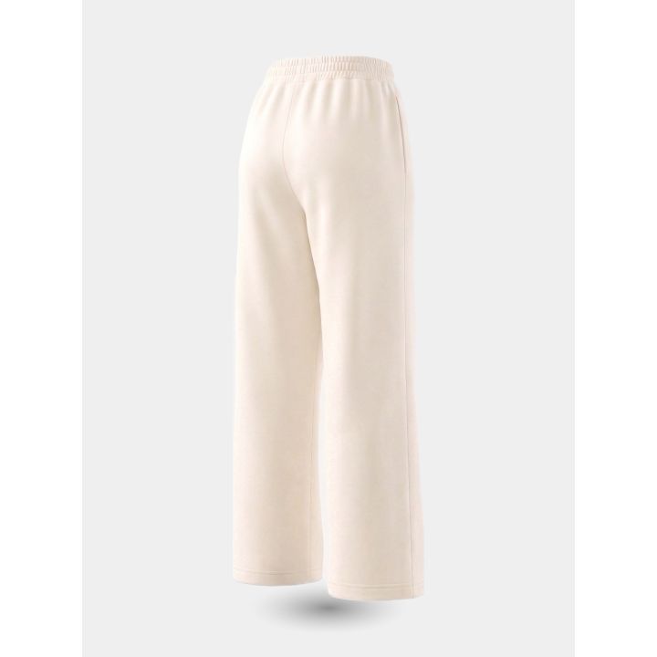 Retro liscio del pantalone DS2 avorio a gamba larga