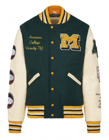 American College Giacca  Bambini e ragazzi American College AC-18j VARSITY YTH GREEN