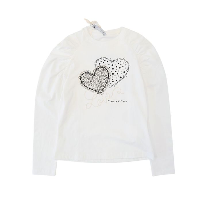 T-shirt Manila Grace Bambine e ragazze Bianco - Autunno/Inverno