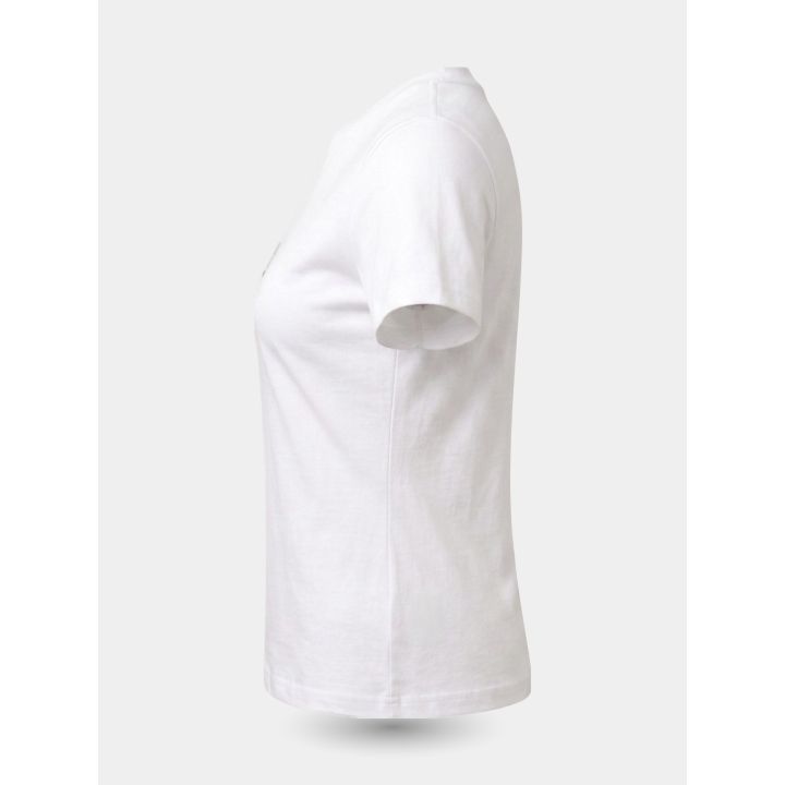 T-shirt DS2 bianca vista di lato con manica corta
