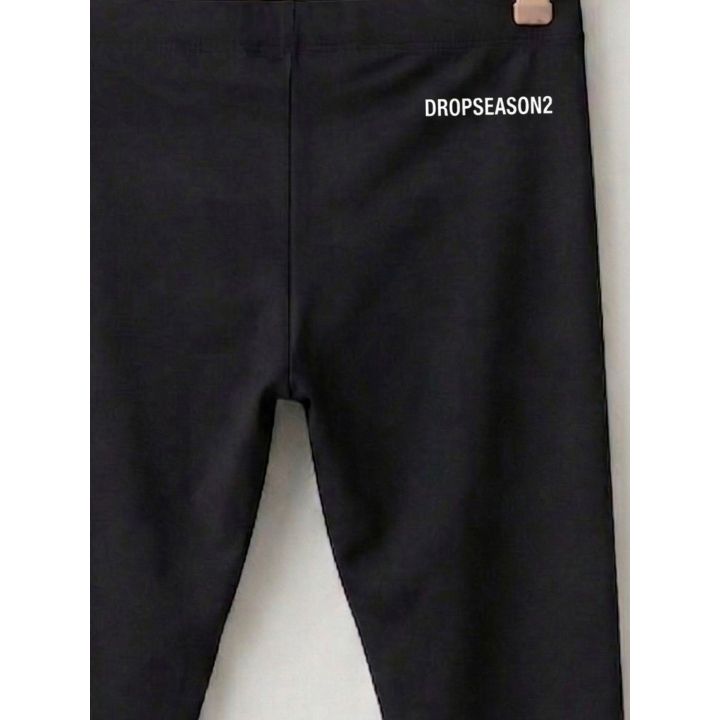 Leggings Ds2 Nero Bambine E Ragazze | Tamaiti
