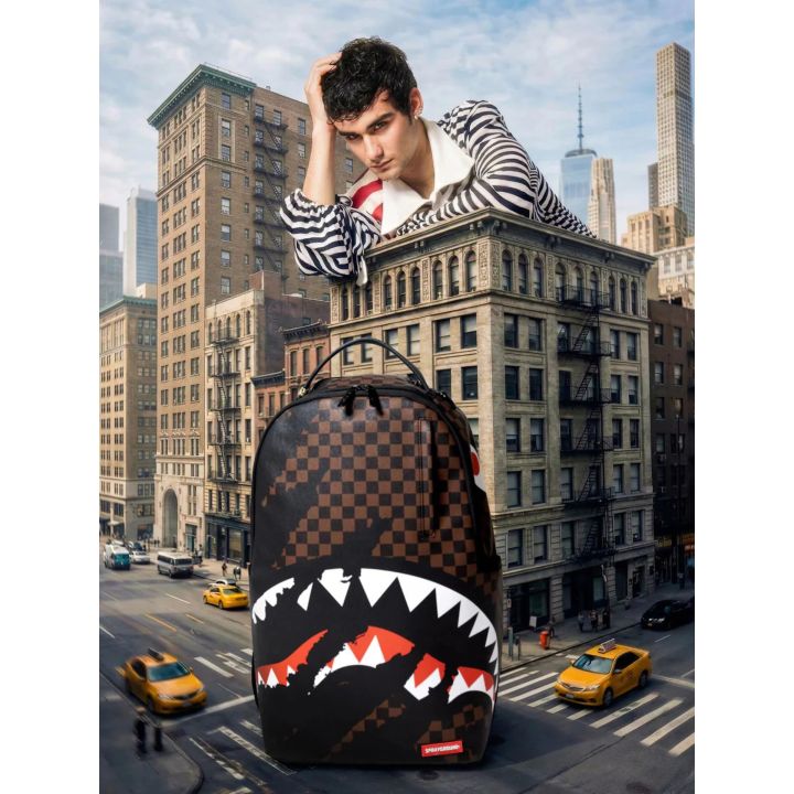 Zaino Sprayground Marrone CLAW TEAR CHECK | Tamaiti