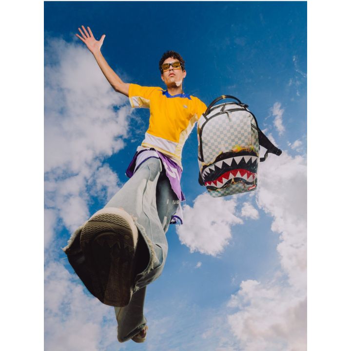 Zaino Sprayground Bianco CHECK MELT | Tamaiti