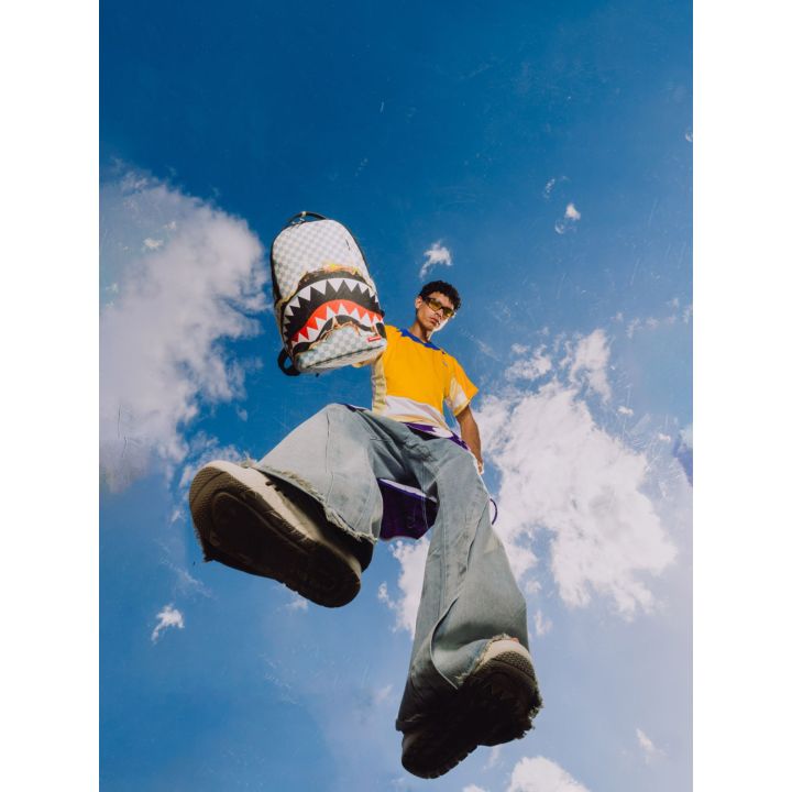 Zaino Sprayground Bianco CHECK MELT | Tamaiti