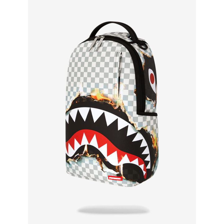 Zaino Sprayground Bianco CHECK MELT | Tamaiti