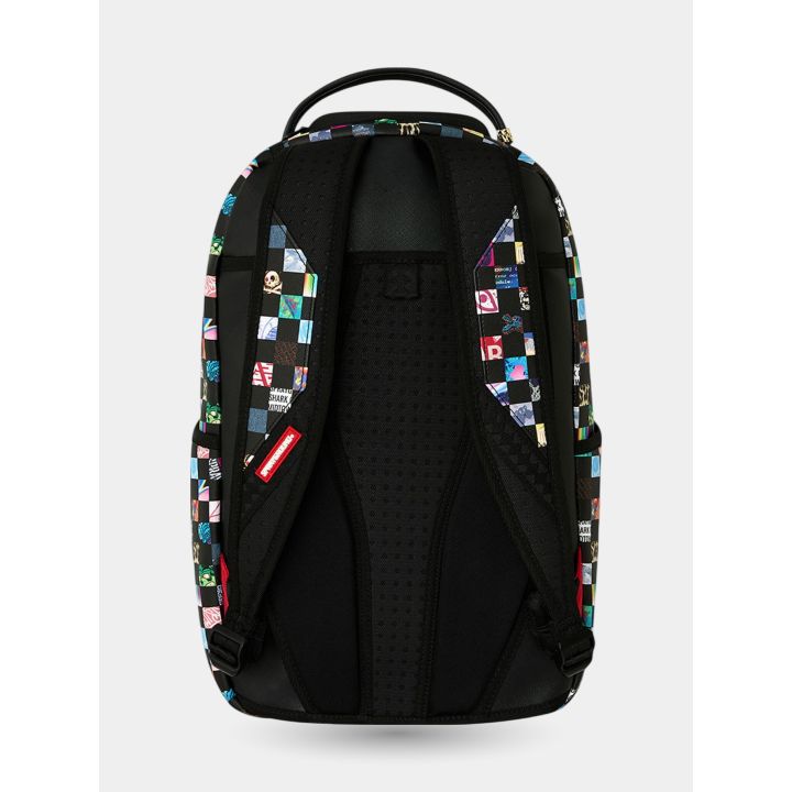 Retro dello zaino Crazy Check con schienale imbottito