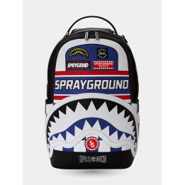Zaino Sprayground Japan Concept vista frontale con scritta Sprayground e squalo