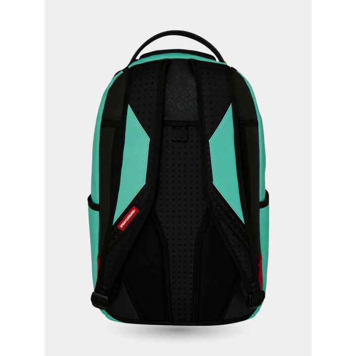 Retro dello zaino Shark Central verde acqua con schienale imbottito