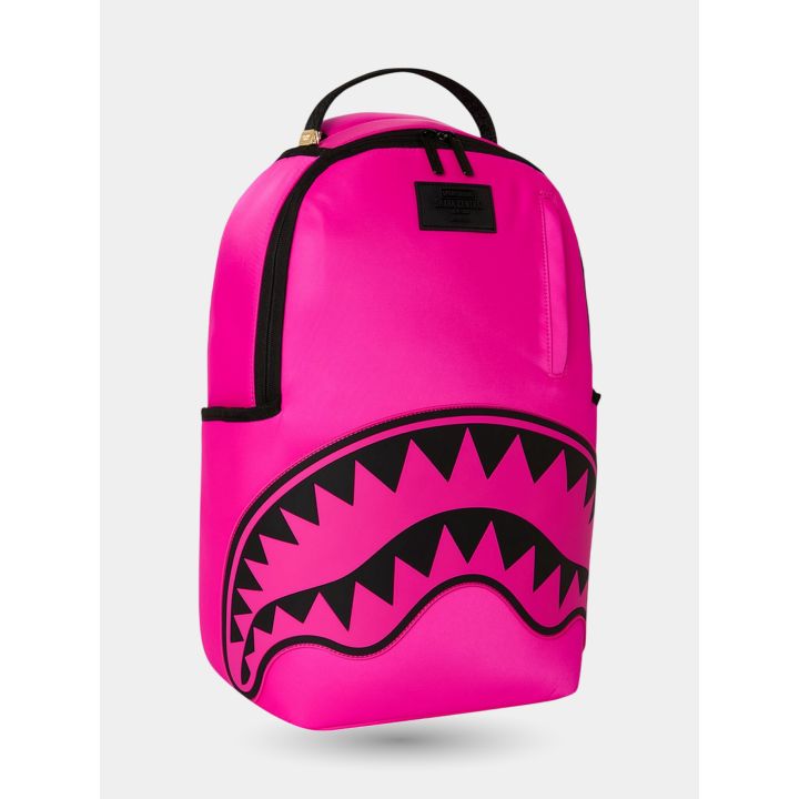 Zaino rosa fucsia Shark Central visto di tre quarti