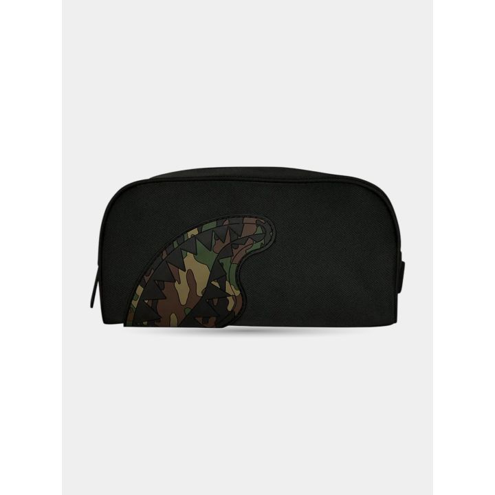 Retro dell'astuccio nero con la bocca di squalo camouflage