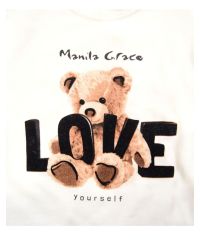 T-shirt Manila Grace Bambine e ragazze Bianco - Autunno/Inverno