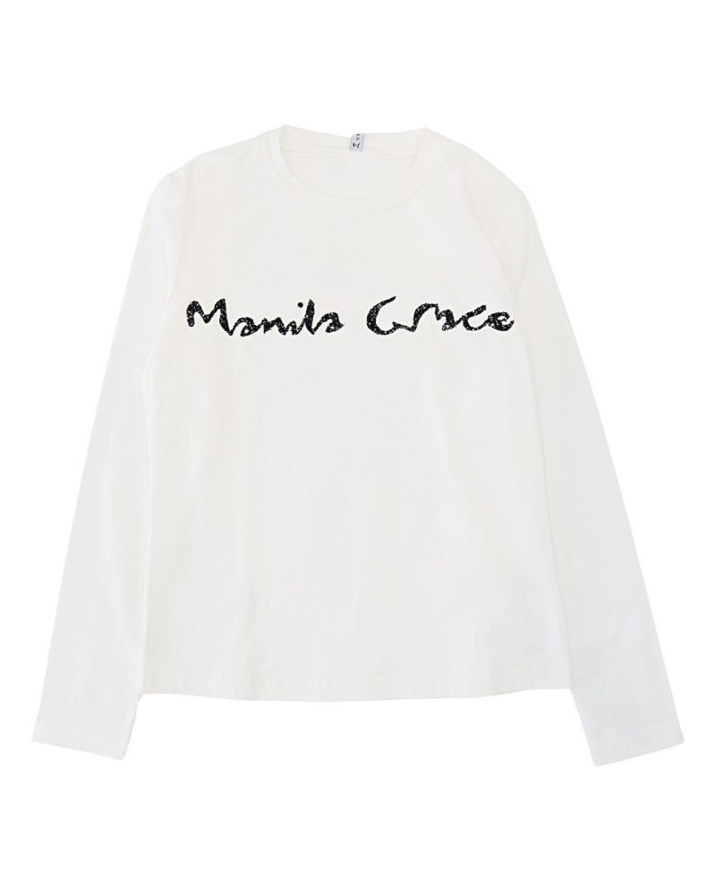T-shirt Manila Grace Bambine e ragazze Bianco - Autunno/Inverno