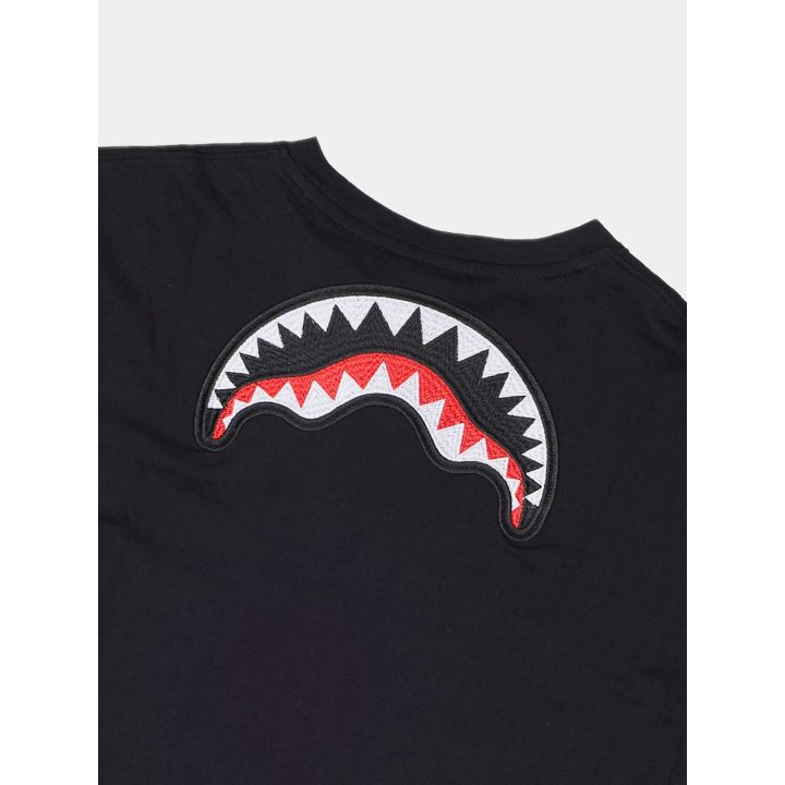 Bocca di squalo ricamata sul retro della t-shirt Sprayground