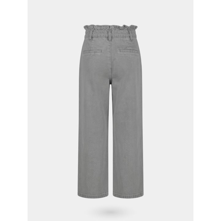 Retro del jeans palazzo FUN&FUN grigio con tasche a filetto