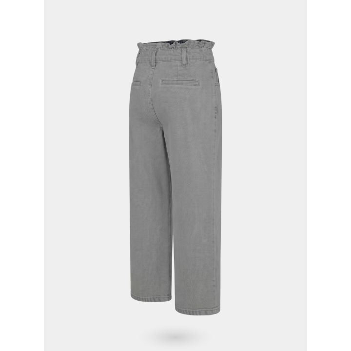 Jeans palazzo FUN&FUN grigio, retro di tre quarti