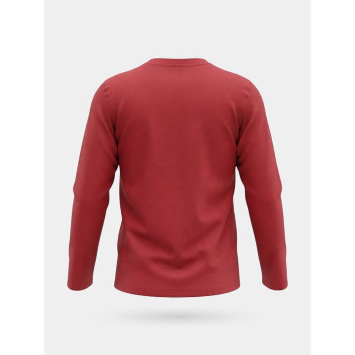 T-shirt a maniche lunghe DS2 bambino bordeaux con piccolo logo, retro