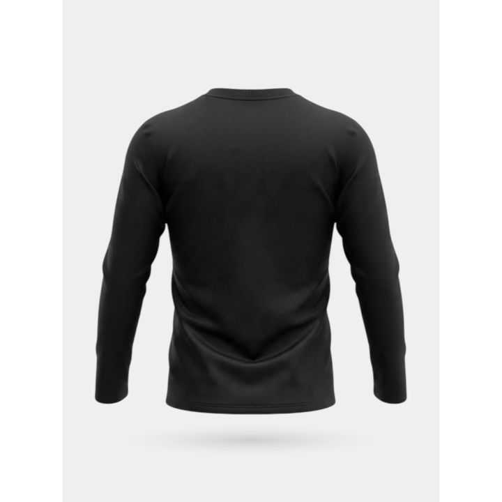 T-shirt a maniche lunghe DS2 ragazzo nera con stella rossa, retro