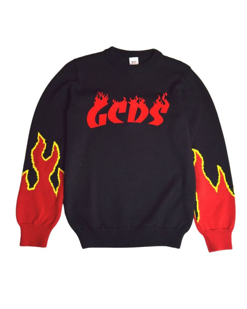 Maglione GCDS Bambini e ragazzi Nero - Autunno/Inverno