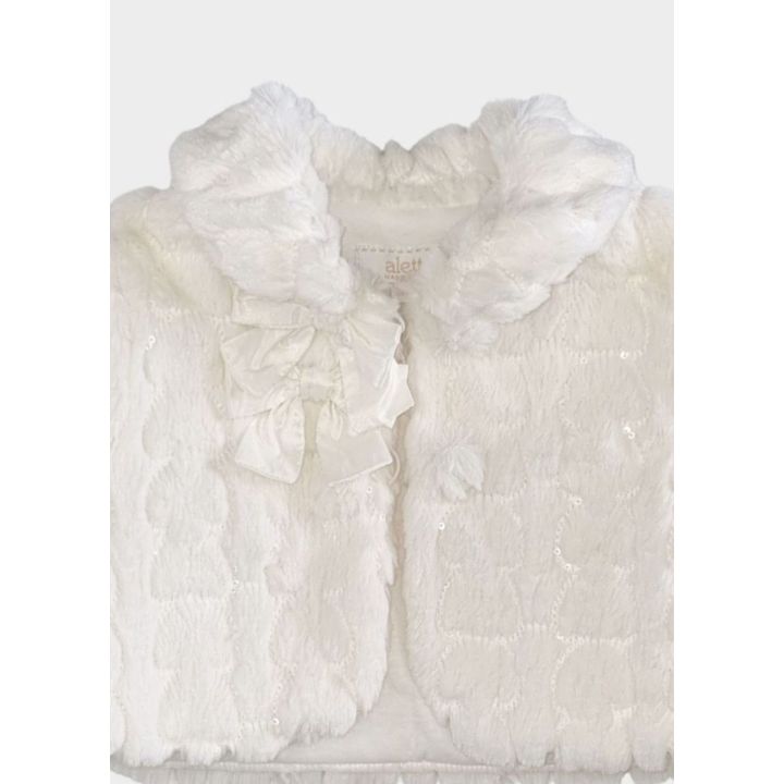 Giaccone Aletta Bimba Bianco - Autunno/Inverno
