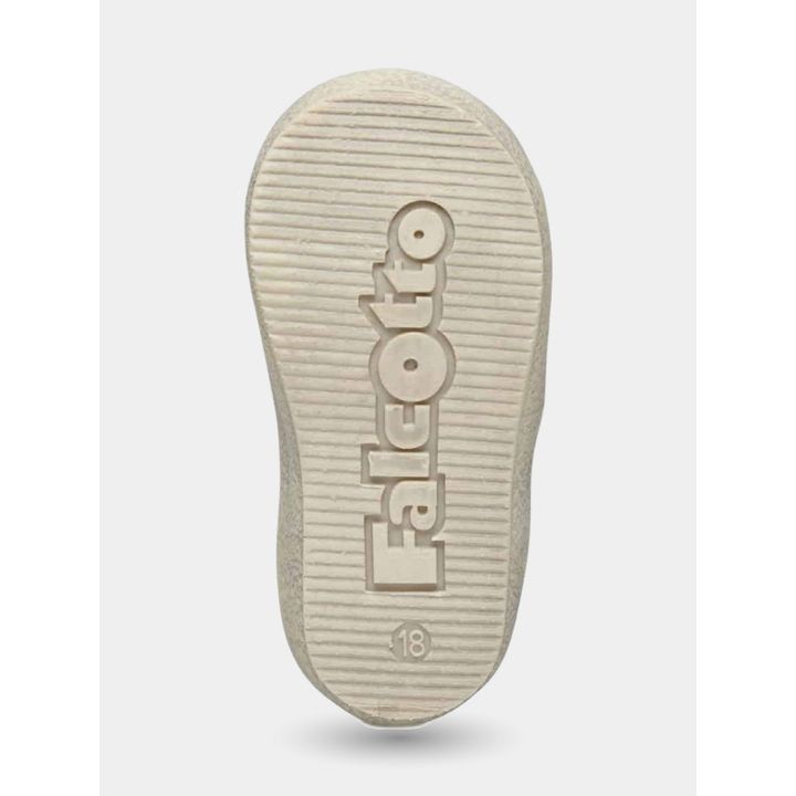Suola delle sneakers Falcotto blu con il logo in rilievo