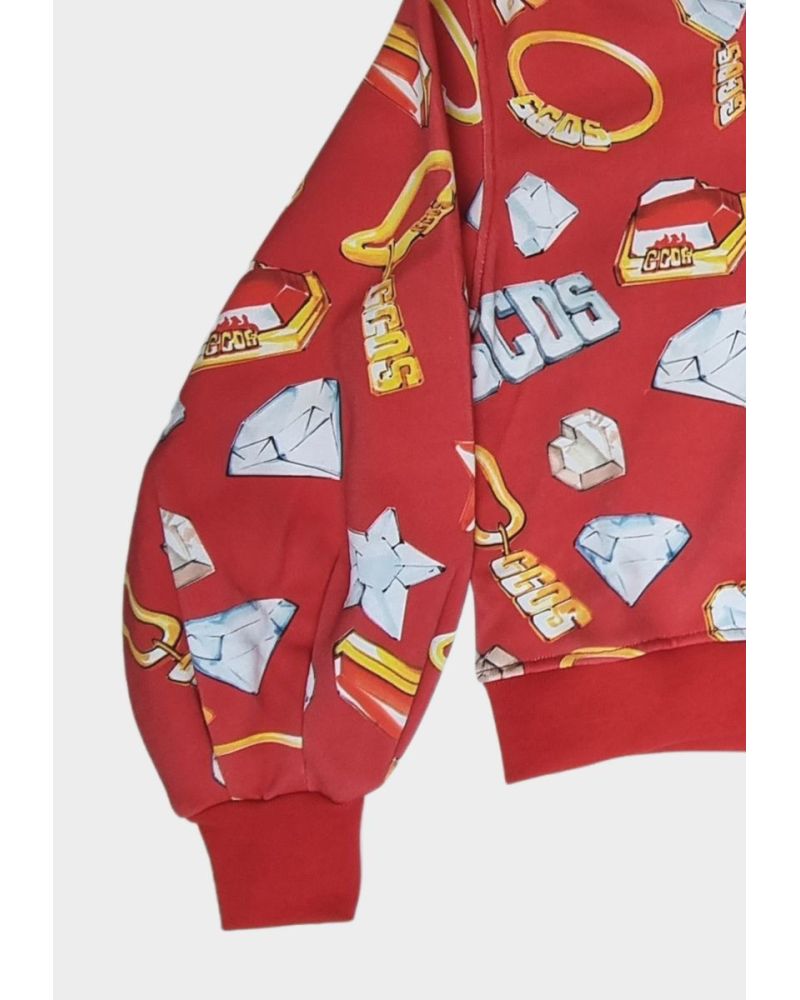 Felpa GCDS Bambine e ragazze Rosso - Autunno/Inverno