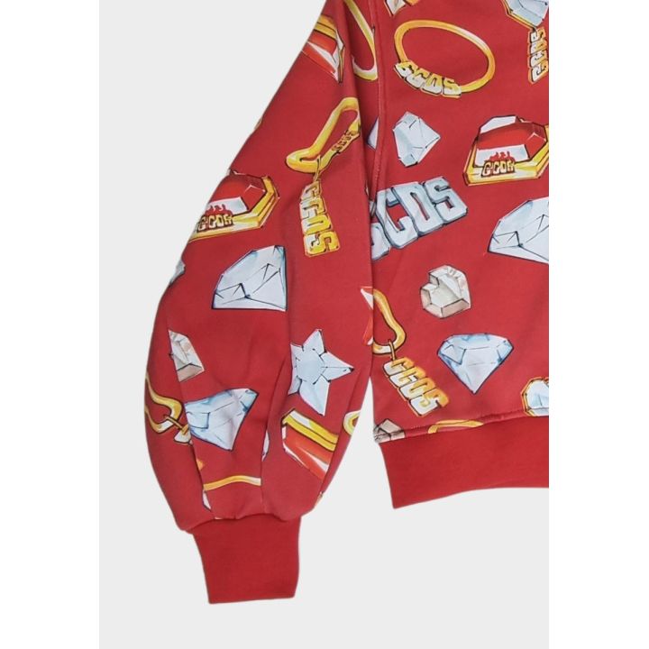 Felpa GCDS Bambine e ragazze Rosso - Autunno/Inverno